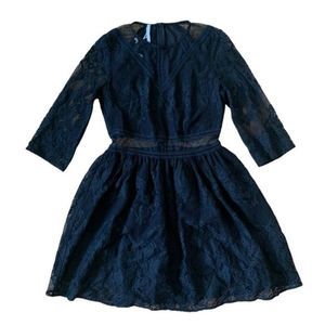 New Black Imperial Lace Dress Size Small